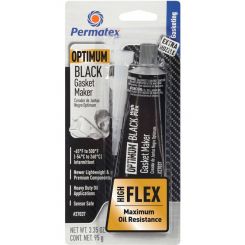 Permatex Sealant Optimum Black RTV Silicone Silicone 3.35 oz Tube 2 Noz