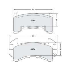 Performance Friction Brake Pads 13 Compound All Temperatures GM