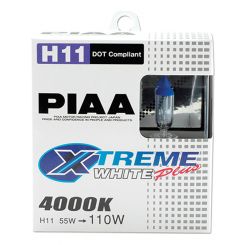 Piaa Light Bulb Xtreme White Plus H11 Halogen 55 Watts White Pair