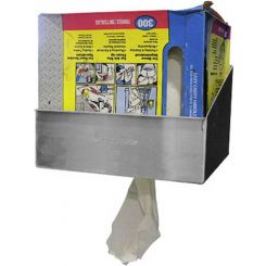 Pit-Pal Products Shop Towel Holder Box Style Aluminum Natural Box of 200