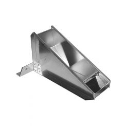 Pit-Pal Products Pit Bike Chock - Floor Mount - Aluminum - Natural - Each