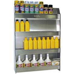 Pit-Pal Products Oil Shelf Wall Mount 4 Shelf 24-1/2 x 36 x 5-1/2 in Alum
