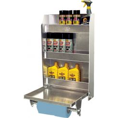 Pit-Pal Products Trailer Cabinet 19-1/2 x 30 x 5-1/2 in Aluminum Natural