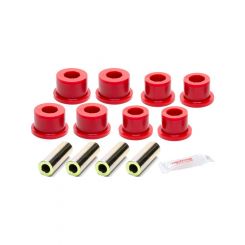 Prothane Leaf Spring Bushing Kit Front Polyurethane / Steel Red / Zinc