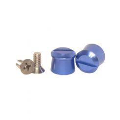 Pulse Racing Innovations Helmet Tear Off Post Alloy Blue Anodize Kit