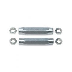QA1 Tie Rod Sleeve 9/16-18 in Female Thread 8 in Long Hex Tube Steel Zi