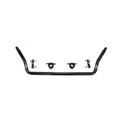 QA1 Sway Bar Front Bolt-On 1-3/8 in Diameter Chromoly Black Powder Coat
