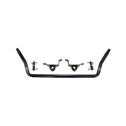 QA1 Sway Bar Front Bolt-On 1-3/8 in Diameter Chromoly Black Powder Coat