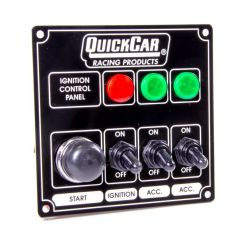 Quickcar Racing Products Switch Panel Dash Mount 4-5/8 x 4-3/8 in 3 To