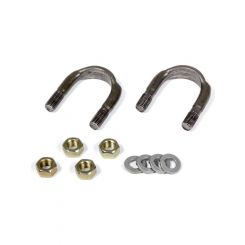 Quarter Master Universal Joint U-Bolt Nuts Included Steel Black Oxide