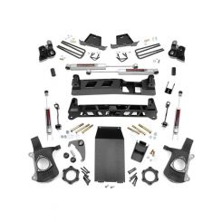 Rough Country Suspension Lift Kit 4 in Lift Brackets / Bushings / Hardw