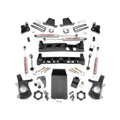 Rough Country Suspension Lift Kit 6 in Lift Brackets / Bushings / Cros