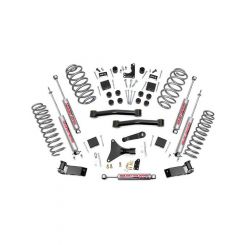 Rough Country Suspension Lift Kit 4 in Lift Brackets / Bushings / Springs (698)