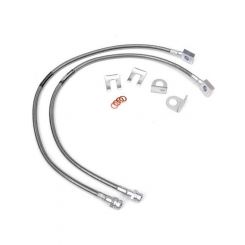 Rough Country Brake Hose Kit DOT Approved PTFE Lined Braided Stainless