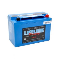 Lifeline Battery Battery Race AGM 12V 495 Cranking Amp Top Post Scr (LL-1257TB)