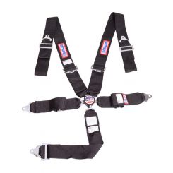 RJS Safety Harness 5 Point Camlock SFI 16.1 Pull Down Adjust Bolt-In