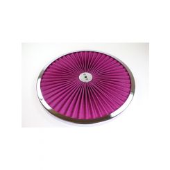 RPC 14in. in. SUPER-FLOWin. AIR CLEANER TOP CHROME/RED MESH