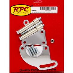 RPC Power Steering Saginaw Direct Fit Bracket Kit Steel Chrome SB Chev L