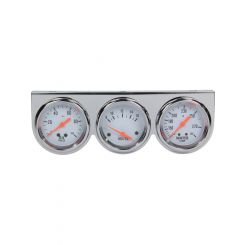 RPC Gauge Panel Assembly Steel Triple Oil Pressure