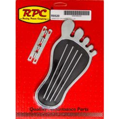 RPC Pedal Pad Gas Barefoot Steel Chrome