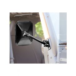 Rugged Ridge Mirror Side View Rectangular Quick Release Steel Black
