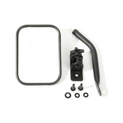 Rugged Ridge Mirror Side View Rectangular Quick Release Steel Texture