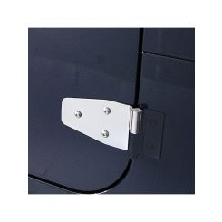Rugged Ridge Door Hinge Kit Bolt-On 2-Doors Stainless Polished Jeep