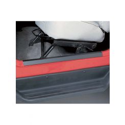Rugged Ridge Door Sill Protector Front Steel Black For Jeep
