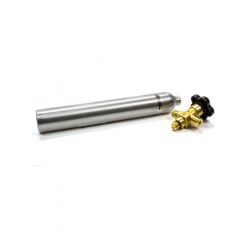 Shifnoid CO2 Bottle 10 oz Standard Valve Aluminum Clear Anodize