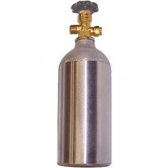 Shifnoid CO2 Bottle 2.5 lb Standard Valve Aluminum Clear Anodize