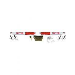Skyjacker Steering Stabilizer Kit Dual Hardware Included Steel White For