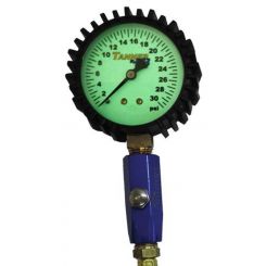 Tanner Tire Pressure Gauge Glow in the Dark 0-30 psi Analog 2-1/2 in Di