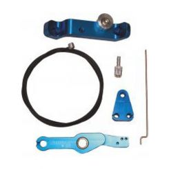 Tanner Throttle Linkage Honda Style Aluminum Blue Anodize Go Kart / Qua