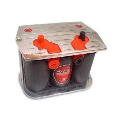 Taylor/Vertex Battery Tray 10 x 6-7/8 in Billet Aluminum Polished Optim