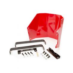 TCI Automatic Transmission Shield SFI 4.1 Aluminum Red Powder Coat TH4