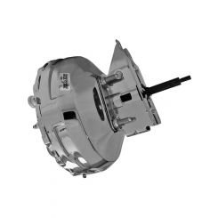 Tuff-Stuff Power Brake Booster 11 in OD Dual Diaphragm Steel Chrome GM