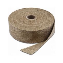 Thermo-Tec Exhaust Wrap 1 in Wide 50 ft Roll Woven Fiberglass Tan