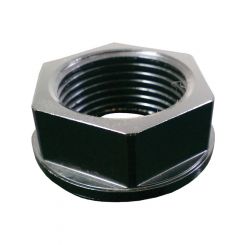 Ti22 Performance Rear Axle Nut Left Hand Thread Aluminum Natural 1-3/