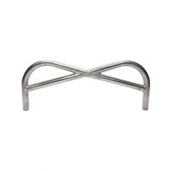 Ti22 Performance Bumper Front 1 in Tube Pretzel Style Stainless Natur