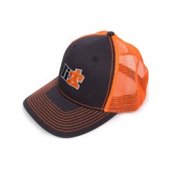Ti22 Performance Hat Ti22 Logo Mesh Trucker Snap Back Gray / Orange La (I-2779)