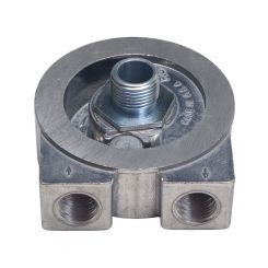 Trans-Dapt Oil Cooler Adapter Sandwich 3/4-16 in Center Thread 3/8 in NP