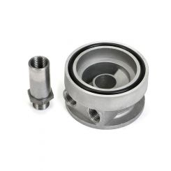Trans-Dapt Oil Cooler Adapter Sandwich 13/16-16" Center Thread 1/2" 