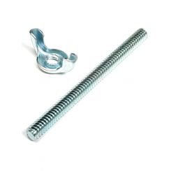 Trans-Dapt Air Cleaner Stud 1/4-20 in Thread 3.000 in Long Wing Nut Incl