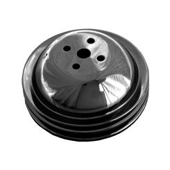 Trans-Dapt Water Pump Pulley V-Belt 2 Groove 6.300" Diameter Steel