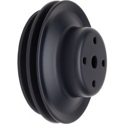 Trans-Dapt Water Pump Pulley V-Belt 2 Groove 6.300" Diameter Steel