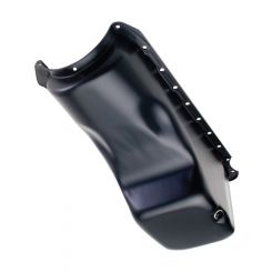 Trans-Dapt Engine Oil Pan Rear Sump 4 qt Stock Depth Steel Black Powder 