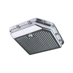 Trans-Dapt Transmission Pan Stock Depth Finned Gasket / Chrome Hardware 