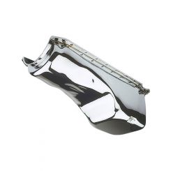 Trans-Dapt Engine Oil Pan OEM Style Rear Sump 4 qt Stock Depth Steel Chr