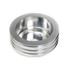 Trans-Dapt Crankshaft Pulley V-Belt 3 Groove 6.563 in Diameter Aluminum