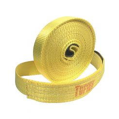 Tuflex Tow Strap 2 in Wide 30 ft Long 15000 lb Capacity Nylon Yellow